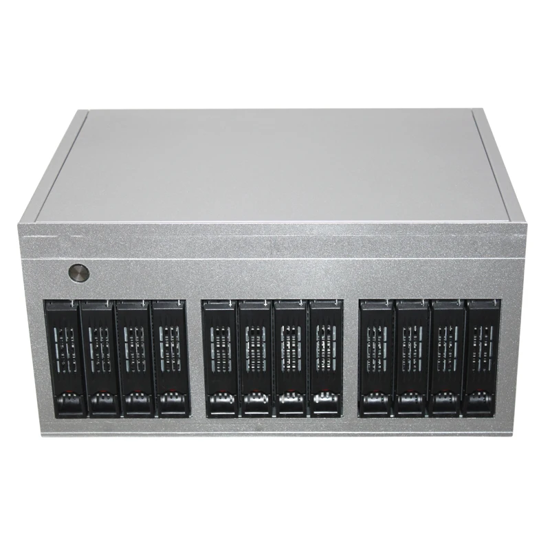 Hot Swap 12 Bays Network Attached Storage NAS Server case