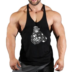 New Arrivals Bodybuilding stringer tank top man Cotton Gym sleeveless shirt men Fitness Vest Singlet sportswear workout tanktop