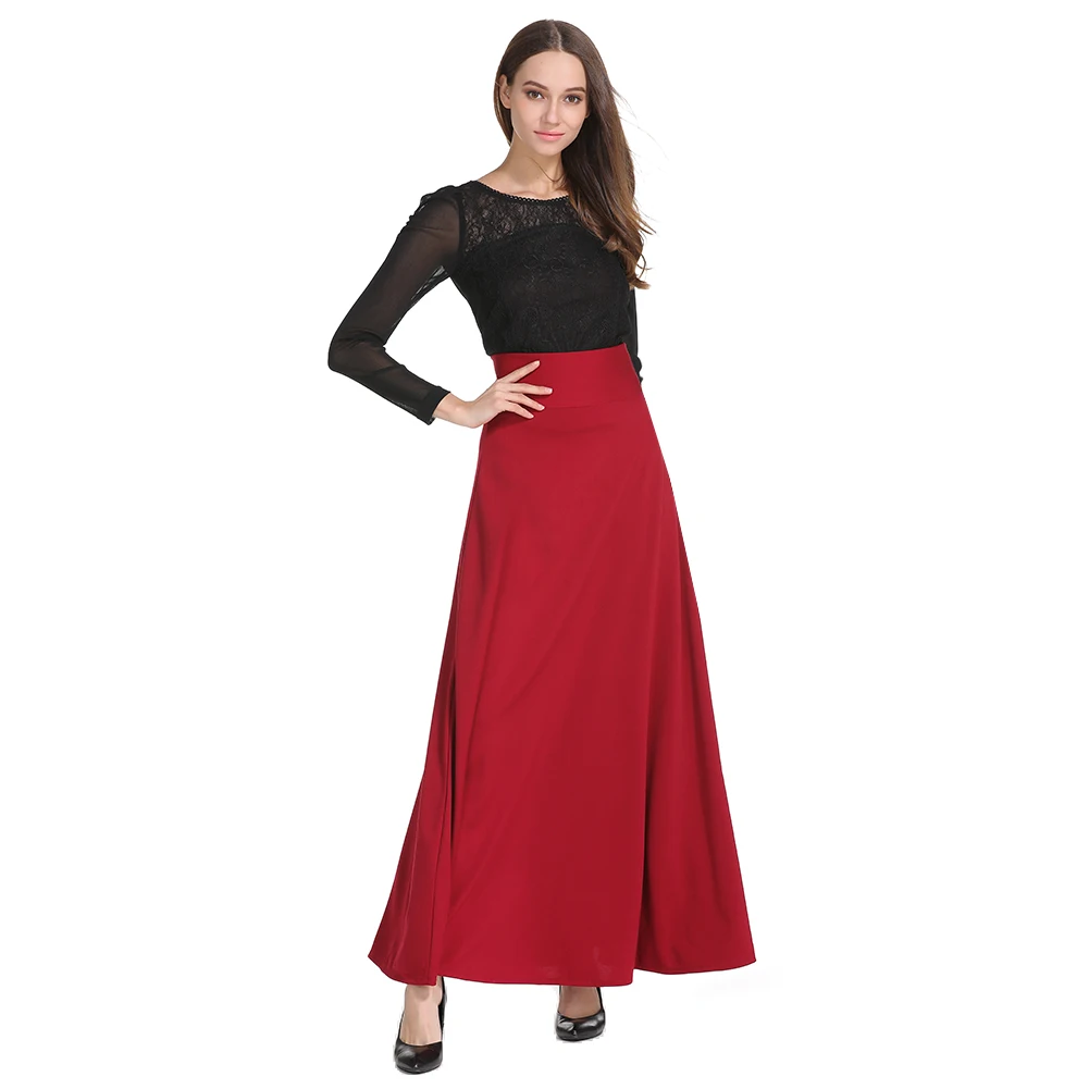 High Waist Party Maxi Female Skirts New Style Womens Hot Sale Ladies Long Skirt image 6
