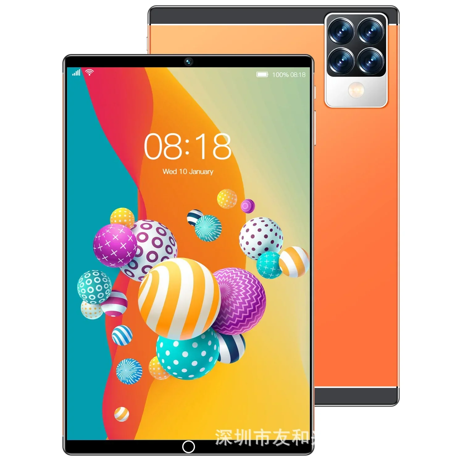 デュアルカメラ付きタブレットPC,5.1インチIPSスクリーン付きAndroid 