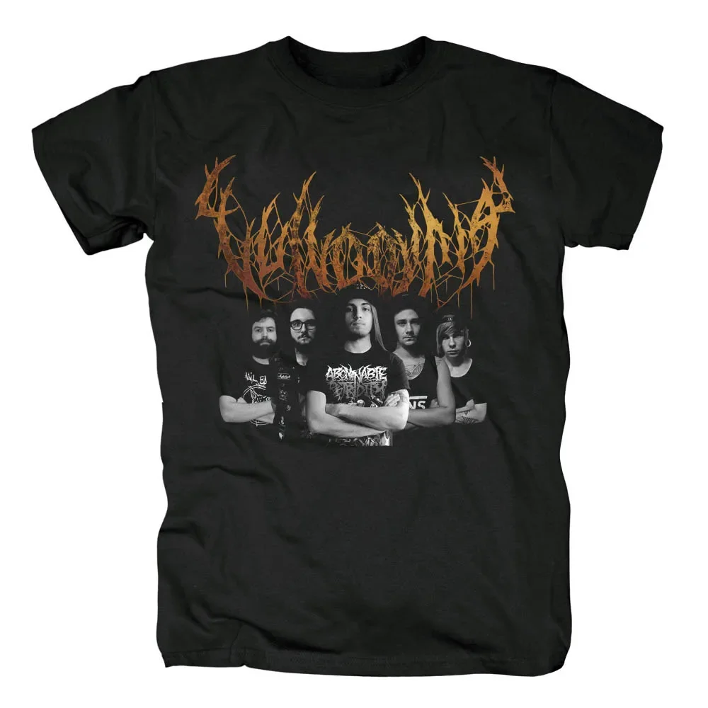 Heavy Mental Band Vulvodynia T-shirt Mens Cotton Tshirt Music Graphic Tee-shirt Harajuku Punk Skateboard Streetwear T Shirts