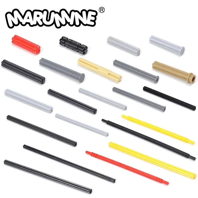 

Marumine Technology Brick Parts Cross Axle Car Model Rod Connector DIY Block Accessories 32062 4519 3706 32073 44294 3707 60485