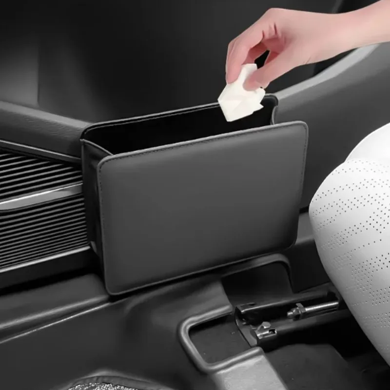 Car Trash Can Door Storage Box, Foldable Seat Back Hanging Bag , Waterproof Car Interior Organizer for Sedan SUV view 2