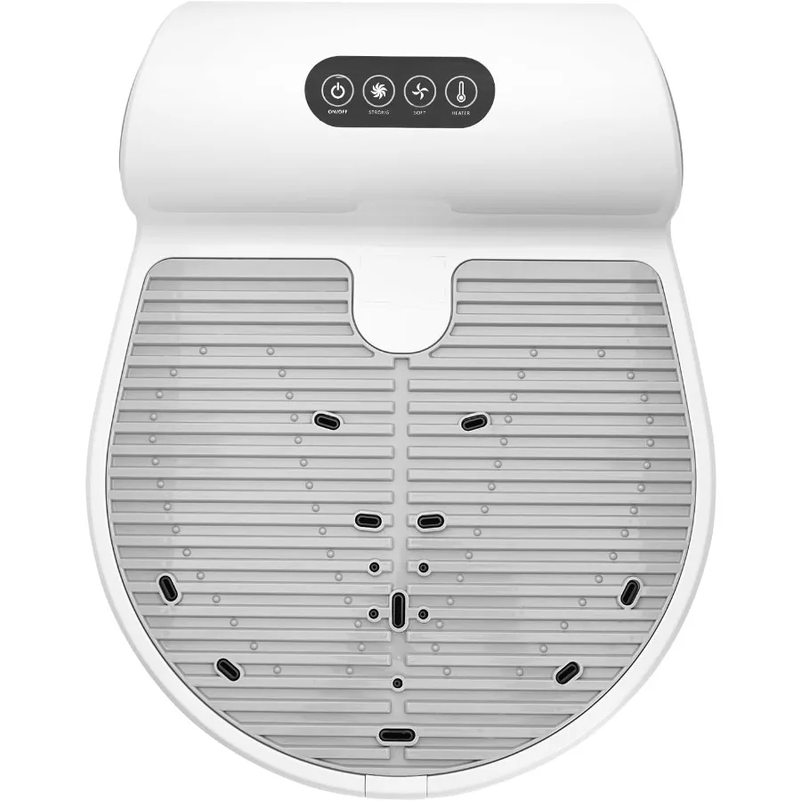 

Сушилка для тела и ног в ванной комнате, 1500 Вт, сушилка для теплого воздуха без помощи рук, с 2 скоростями, водонепроницаемый фильтр с отрицательными ионами, активированная ногами T