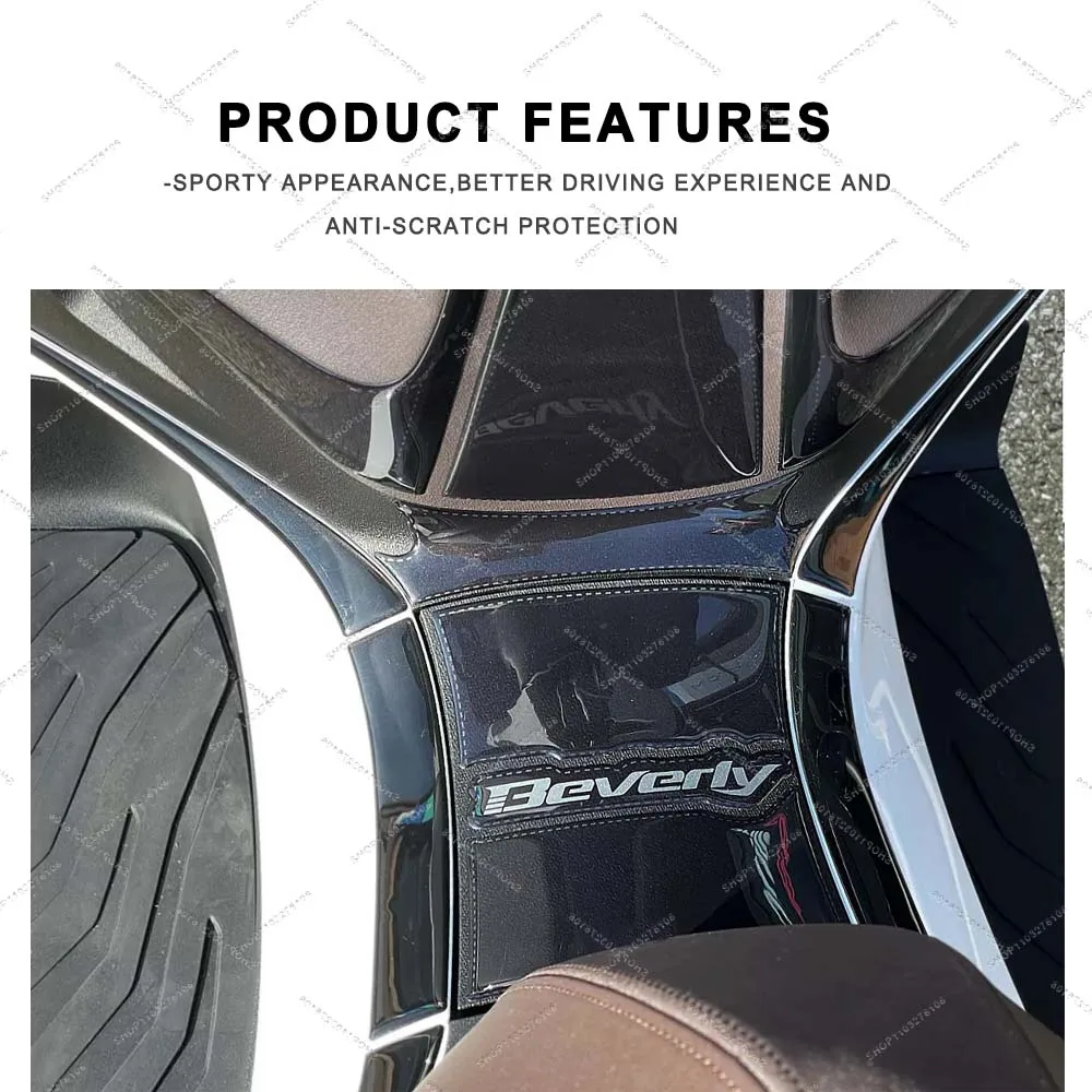 ل بيفرلي 300 و 400 2022 دراجة نارية خزان بوابة حماية ملصق ثلاثية الأبعاد الراتنج مقاوم للماء المضادة للخدش ملصق مائي #4