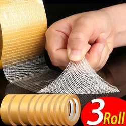 High Viscosity Double Sided Tape Mounting Tape Translucent Mesh Waterproof Traceless Powerful Grid Carpet Adhesive Tapes