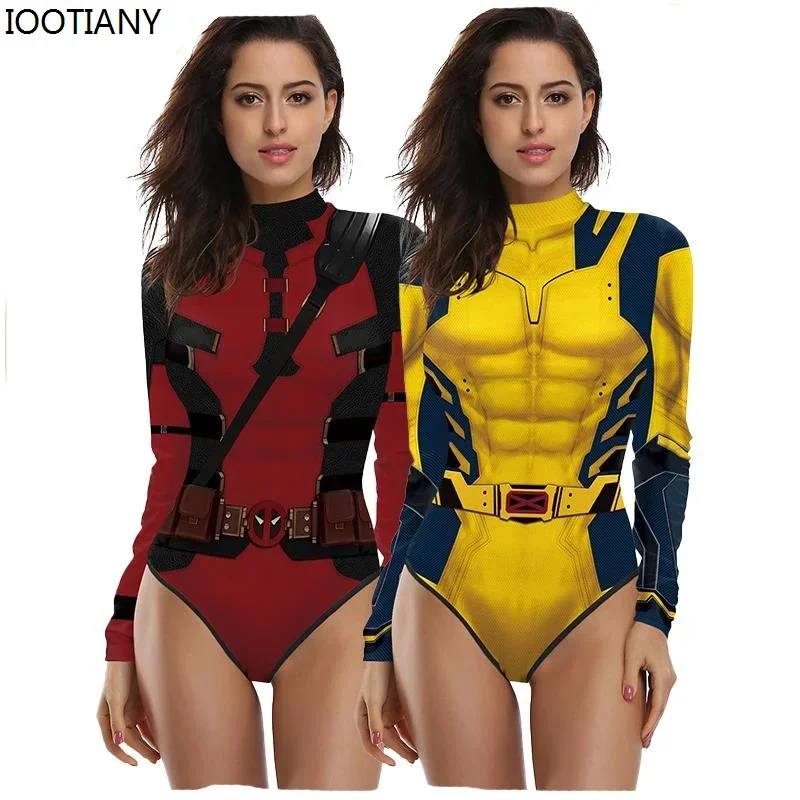 CosplayHalloween فيلم خارقة تأثيري ملابس السباحة النساء ثلاثية الأبعاد الطباعة أنيمي بذلة مثير قطعة واحدة ملابس الصيف بركة حفلة دري