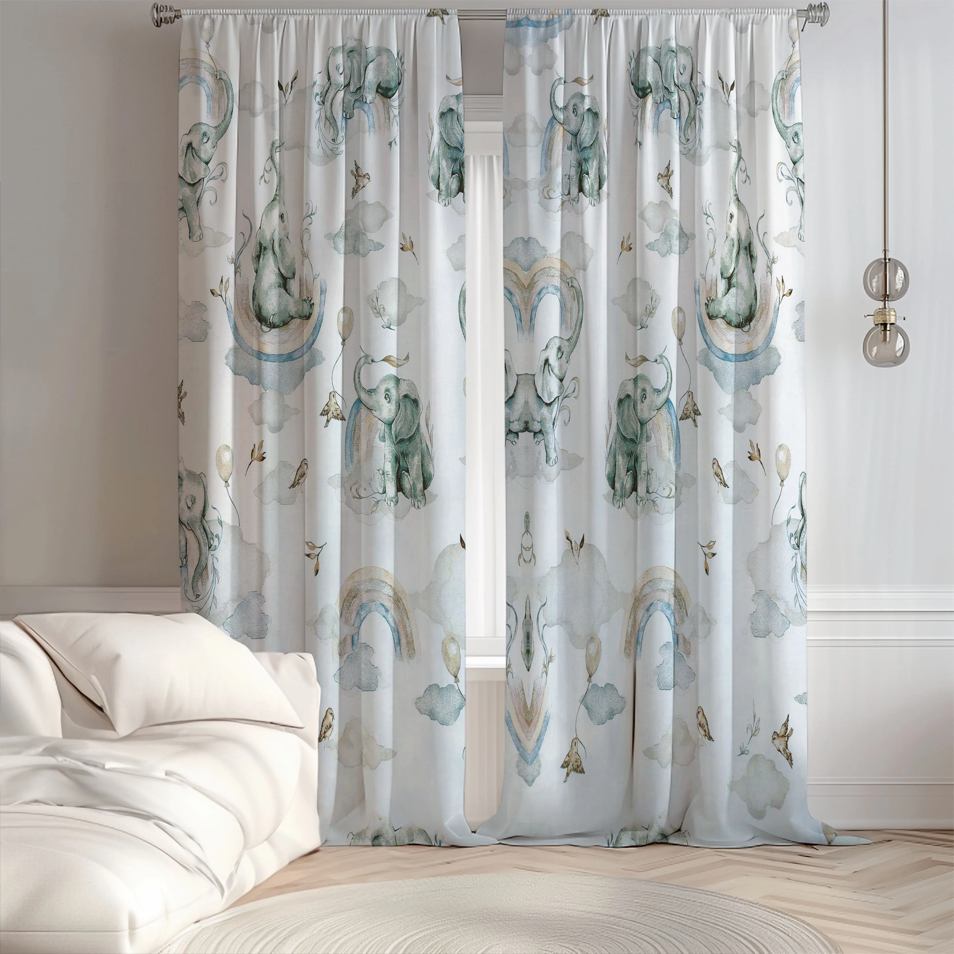 Chinese Mythical Blackout Children Curtain 1 Panel