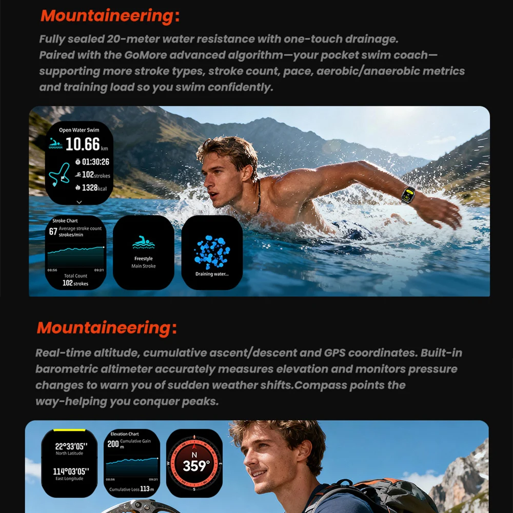 C32 Pro Outdoor GPS Smart Watch 2.02
