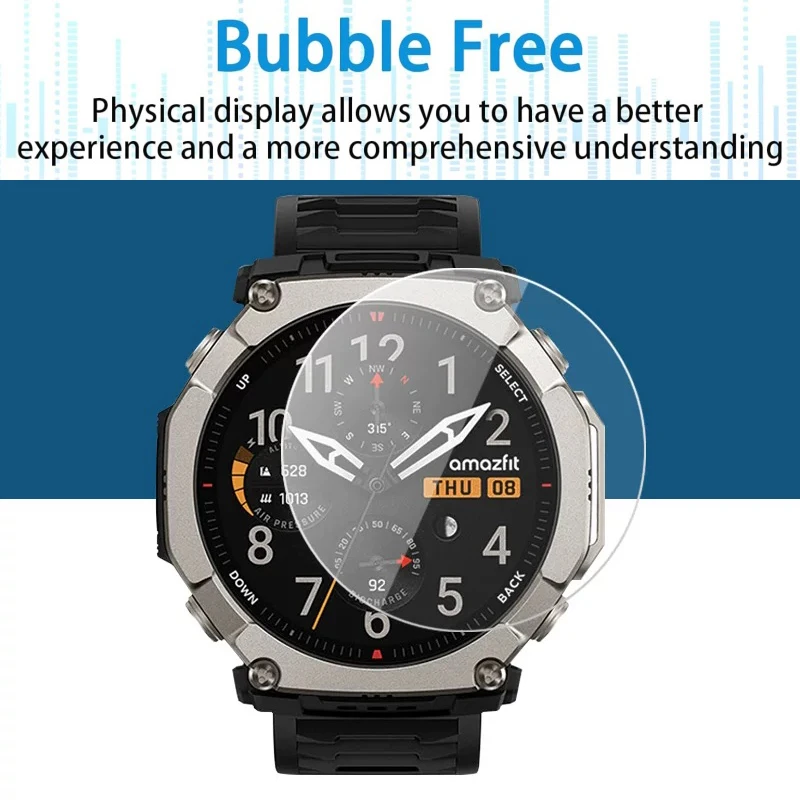 1-6PCS Tempered Glass For Amazfit T-Rex Ultra 2 Screen Protector HD Film For Huami Amazfit TRex ULTRA 2 Protective Cover image 4