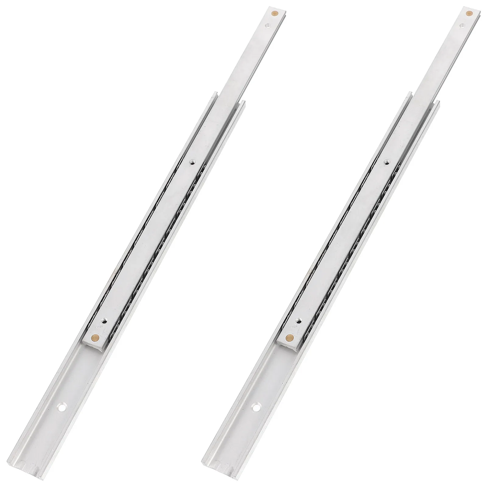 1Pair Drawer Rail Professional Dresser Slide 200Mm Side Mount Smooth Noiseless Push to Open Slides Drawer Rails