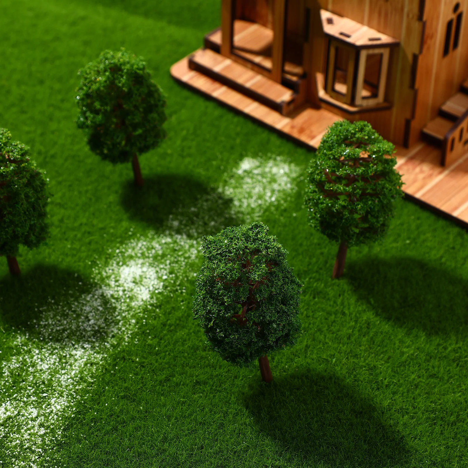 20 Pcs Scenery Model Tree Green Landscape Plants Accessories Architectural Child