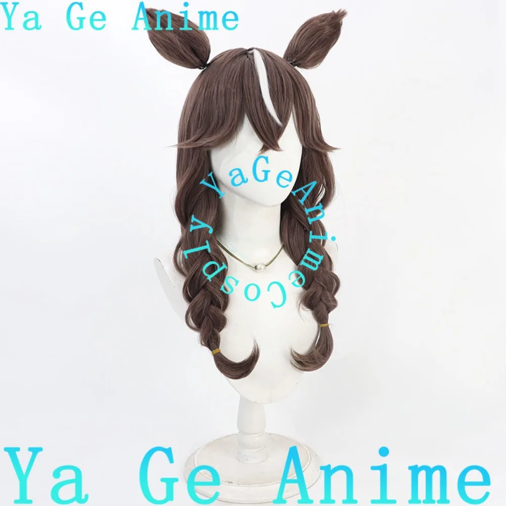 애니메이션 게임 롤플레잉 가발 애니메이션 댄스 파티 용 우마 걸 그룹 프리티 더비 커렌 찬 골든 롤플레잉 가발