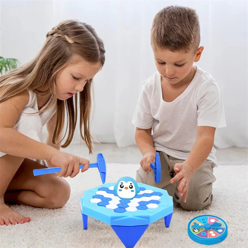 Party Games Mini Ice Breaking Game Toy Set Intellectual Development Toy Penguin Block Board Game Party Game Toy Gift for Child