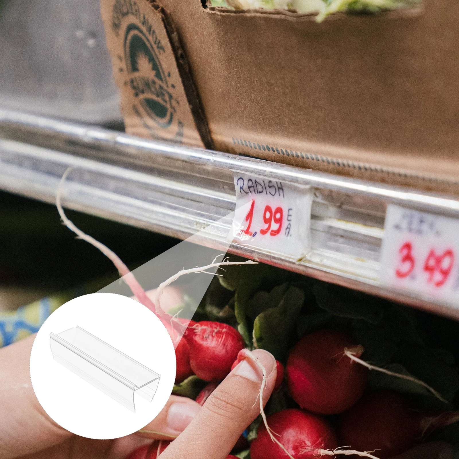 

6 шт. держатели ценников прозрачные акриловые этикетки 8 см полка слот для карт стабильная подставка супермаркет магазин торговый центр знаки