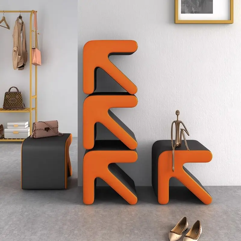 *Living Room Space Saving Show Designer Modern Shoe Cabinet With Seat Show Muebles Home Furniture Stackable Bench Shoe Cabinet