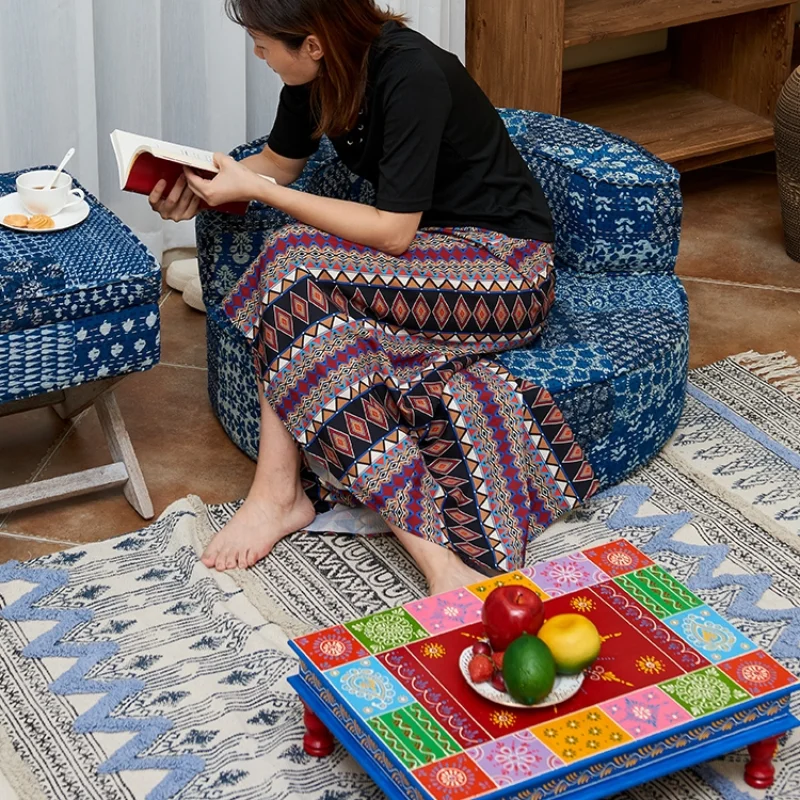 

Tatami bedroom sitting ins wind balcony bay window Internet celebrity small table