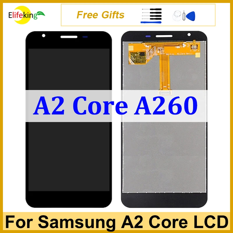 5.0'' LCD For Samsung Galaxy A2 Core A260 Display Touch Screen A260F A260G Digitizer Assembly Replacement Repair Parts 100% Test