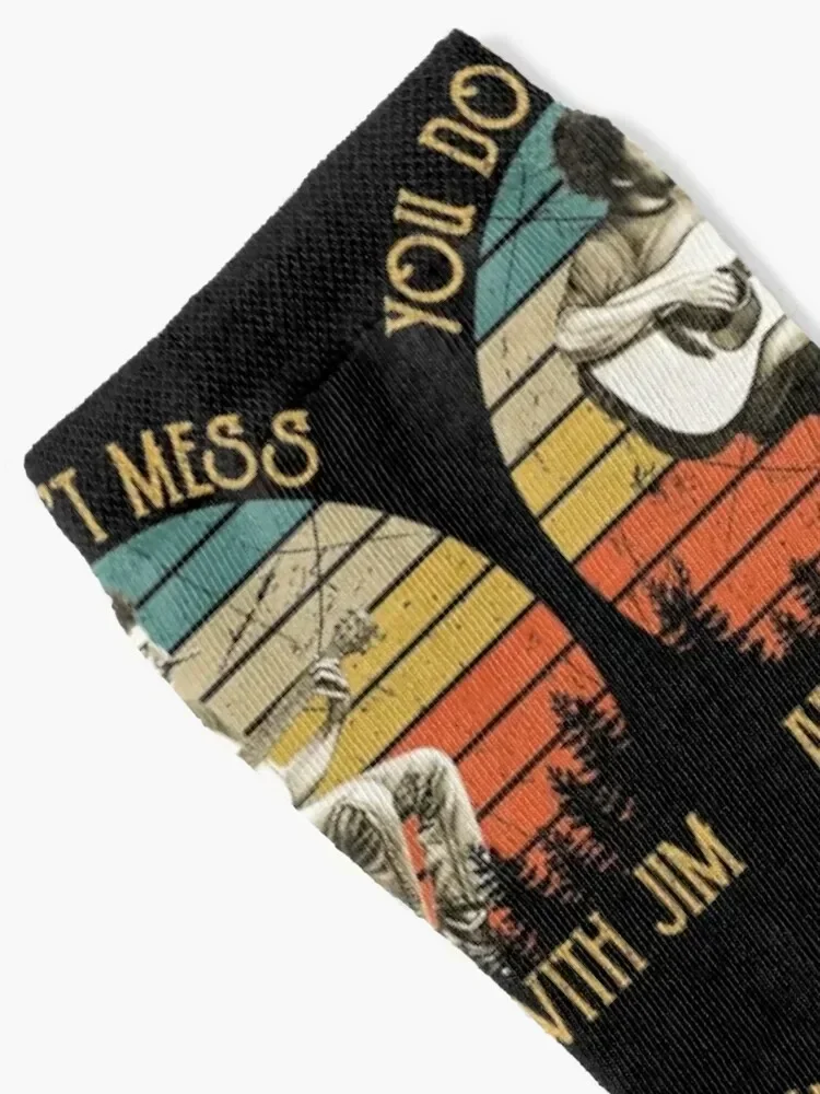 خمر جيم كروس أنت لا تعبث حول مع جوارب جيم تسلق ضغط مضحك هدية الكاحل الجوارب رجل إمرأة #2