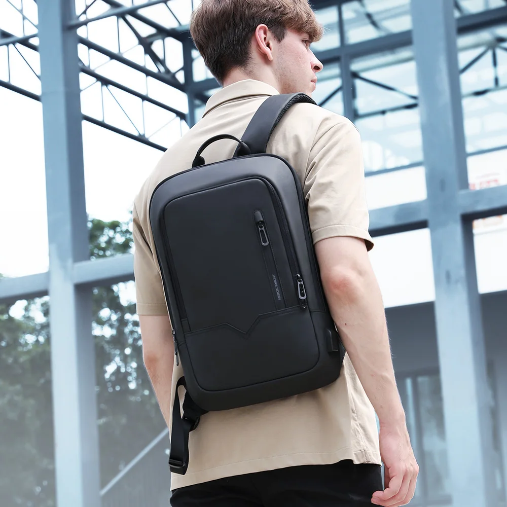 Heroic Knight Men Business Backpack Slim Waterproof 14\