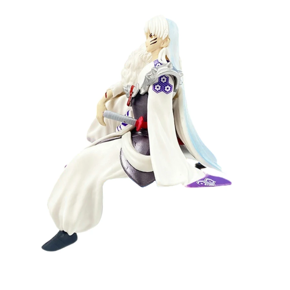 14cm InuYasha Anime Figure Kingdom Miyagako Sesshomaru Action Figure 1514# Sesshoumaru/1300# Inuyasha Figure Model Doll Toys