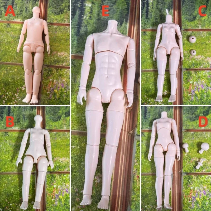 30cm Doll's Head with Eyes for 1/6 BJD Doll Head or Whole Doll DIY Practice Handmade Makeup Birthday Gift for Girls Daughter