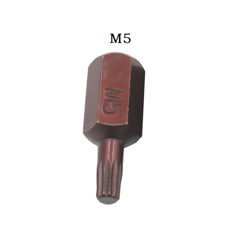 

1PC Screwdriver Bit 30mm Star Head M5-10mm Hex Shank Magnetic 12 Point Screw Driver Bit For Screwdriver Head