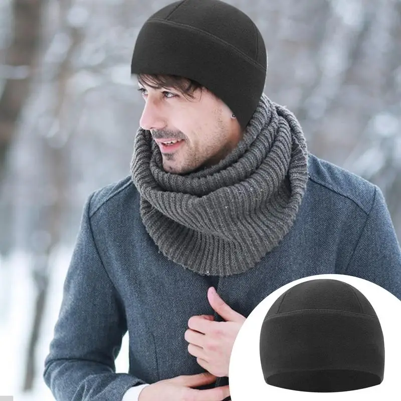 Winter Hats For Unisex Beanies Knitted Hat Beanie Hat Lady Autumn Female Beanie Cap Warmer Bonnet Men Casual Cap Soft Fleece Hat