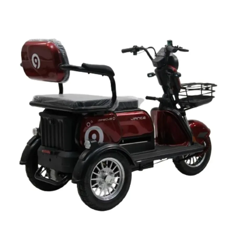 Fashion Design 3 Wheel Electric Mobility Scooter 60V 20Ah Streetbike Two Seats With Basket High Quality For