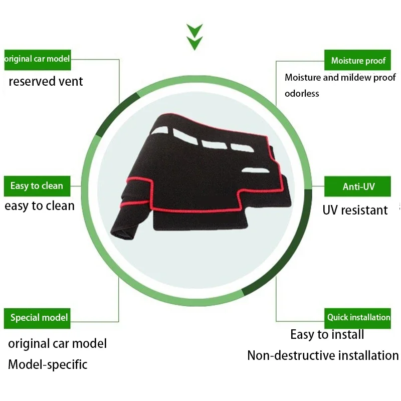 Противоскользящий коврик для приборной панели Hyundai Solaris Accent 2011 2012 2013-2017 RB, внутренние солнцезащитные противоскользящие автомобильные аксессуары