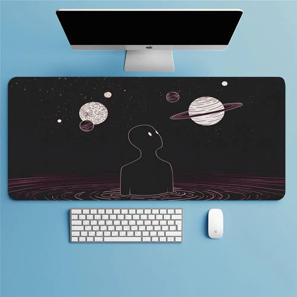 

Large Gaming Mouse Pad Science Fiction Starry Sky Mouse Desk Mat Pad Carpet Pad Gamer PC Accessories Custom Mousepad Rubber Mat