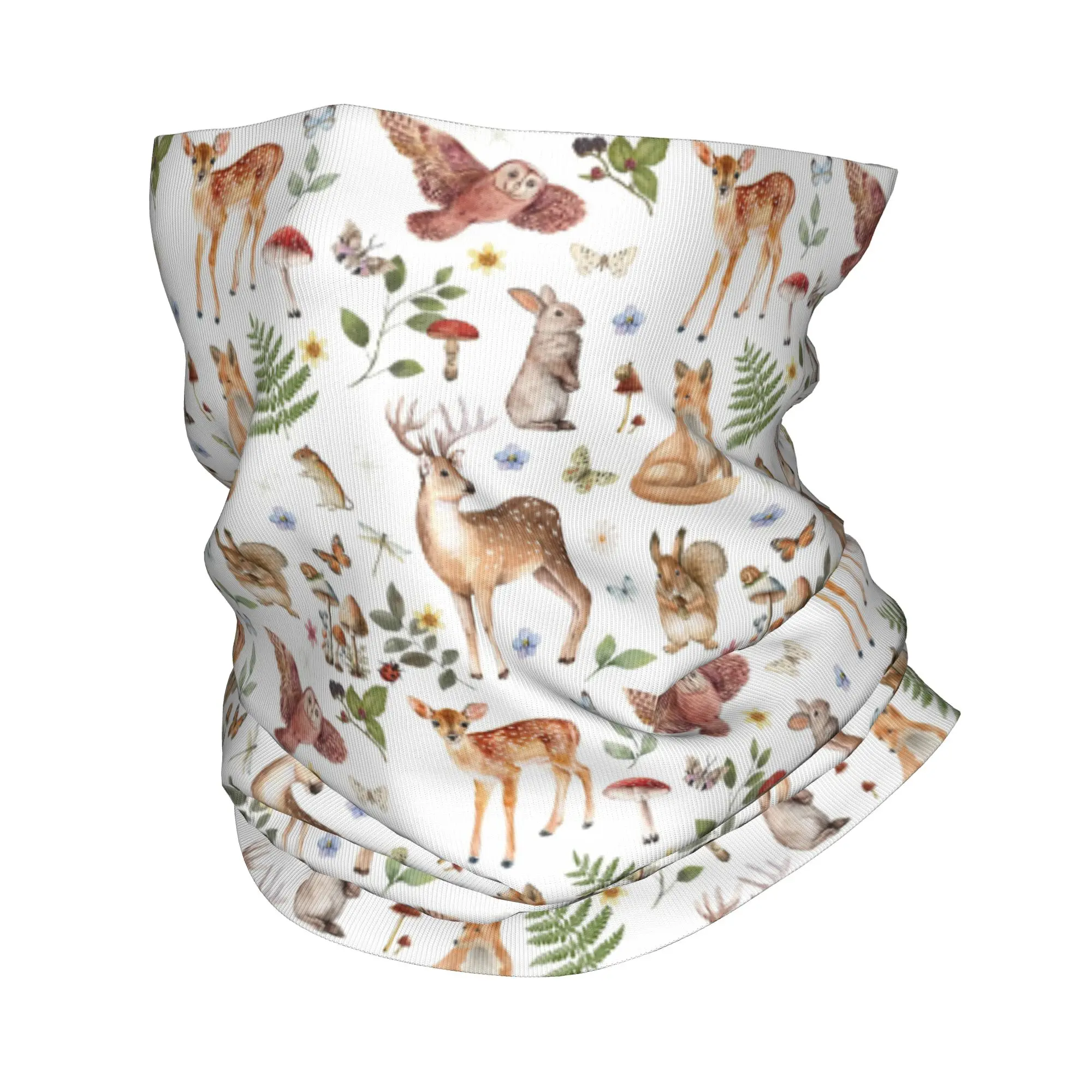 

Woodland Wildlife Bandana Neck Gaiter Printed Wrap Mask Scarf Warm Balaclava Outdoor Sports For Men Women Adult