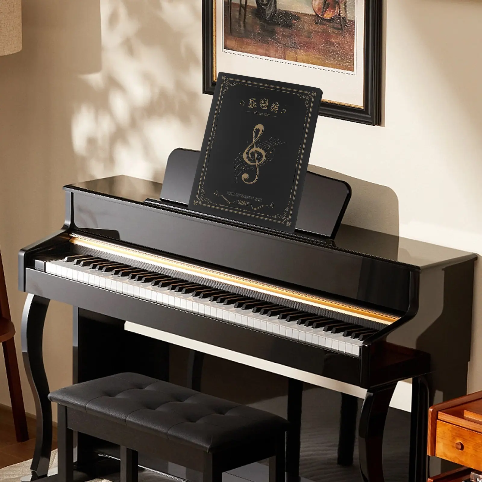 

Съемная папка для нот на 50 страниц, органайзер для музыкальных нот, держатель для нотных листов, клипса для музыкальных книг