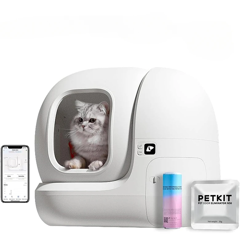 

PETKIT Large Self Cleaning Cat Litter Box 76L Intelligente Cat Toilet Automatic Cat Litter Box Arenero Autolimpieza Pet Items