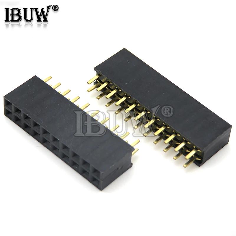 10PCS Double Row Pin Female Header Socket Pitch 2.54mm 2*2p 3PIN 4PIN 5PIN 6PIN 7PIN 8PIN 9PIN 20PIN Connector For arduino