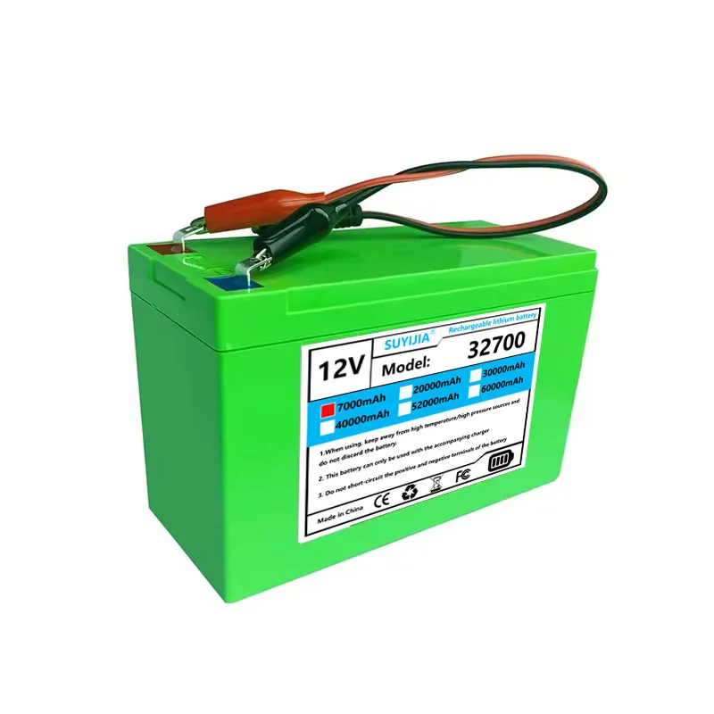 بطاريات ليثيوم LiFePO4 أسينفوري 12 فولت 7Ah 32700 بطارية قابلة للشحن منفذ محمول d'affichage de puissance Integré Charge