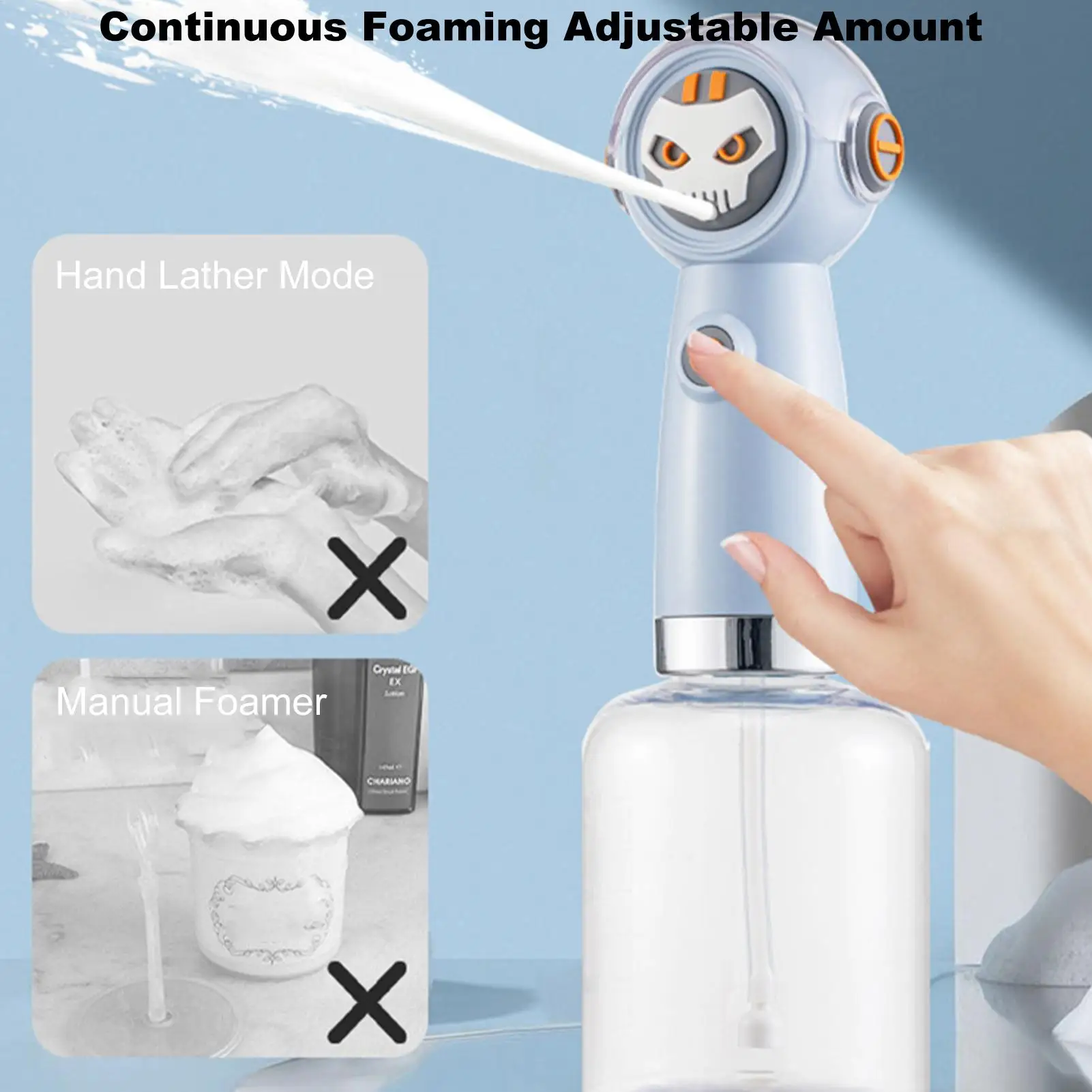 

Dog Soap Dispenser Waterproof Showerhead Cat Bathing Foaming Dispenser For Washing Bathing Spa Shower Bathtub Home Cats Dogs