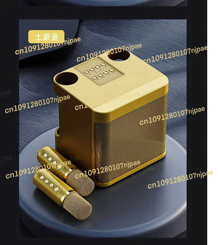 

Popular YS-203 Microphone Karaoke Device, Wireless Bluetooth Microphone, Home Speaker, Dual Microphone Duet, Handheld KTV