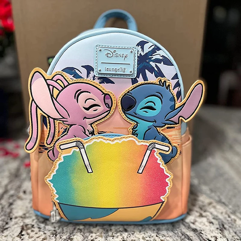 Lounge fly Disney Lilo und Stich Schnee kegel Datum Nacht Frauen Doppel riemen Umhängetasche Mini Rucksack