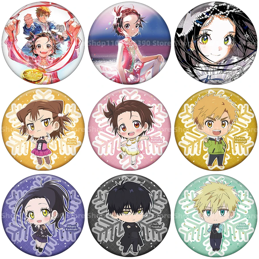 

Cartoon Anime Medalist YAMATO Ema Badge Tsukasa Akeuraji Round Button Pin for Bag Daily Wear Backpack Gift for Fans Collection