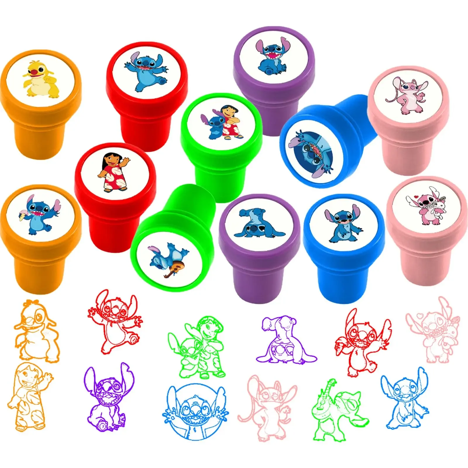 ليلو غرزة ختم Stamps حفلة عيد ميلاد هدية تفضل غرزة مهرجان لوازم الحفلات شنطة هدايا الحشو الفصول الدراسية المكافآت الجوائز