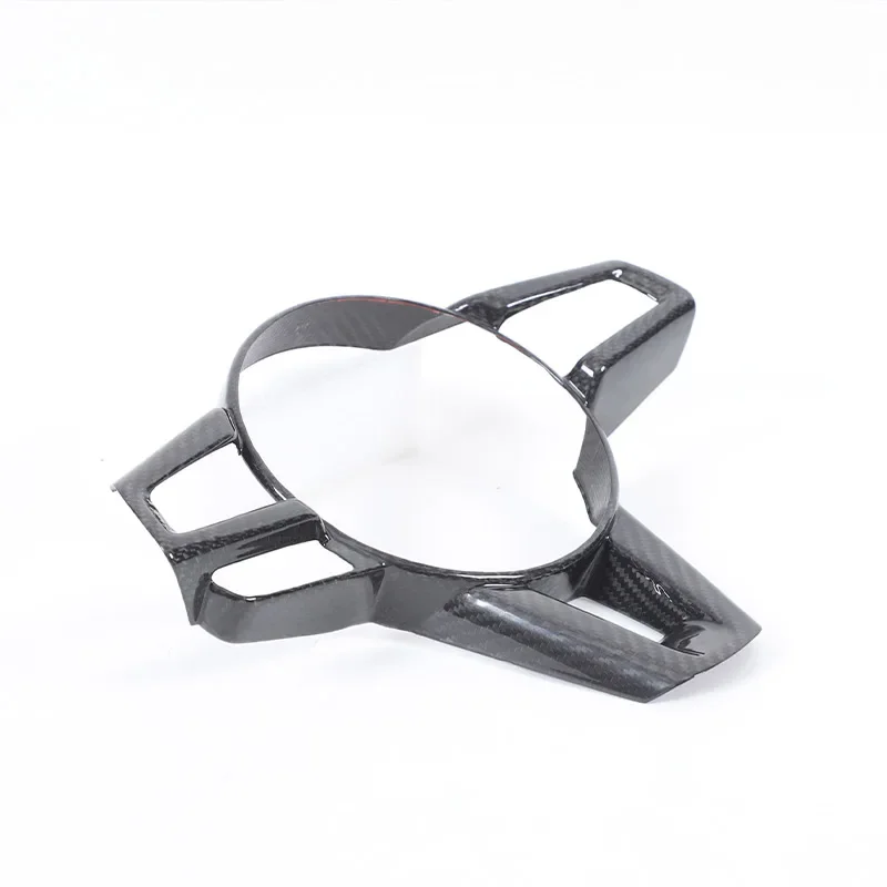 For Mazda MX-5 ND 2016-2024 Real Carbon Fiber Car Steering Wheel Decorative Frame Sticker Car Interior Accessories