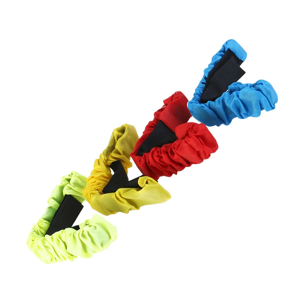 

4pcs Tie Ropes Leggings Elastic Straps Three-legs Ropes Race Bands Game Props Carnival Fun Days Parties Sports Events