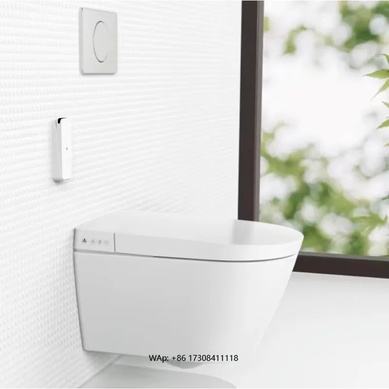 Smart Toilet with Motion-Activated Lid & Adjustable Bidet Spray 5 User Profiles