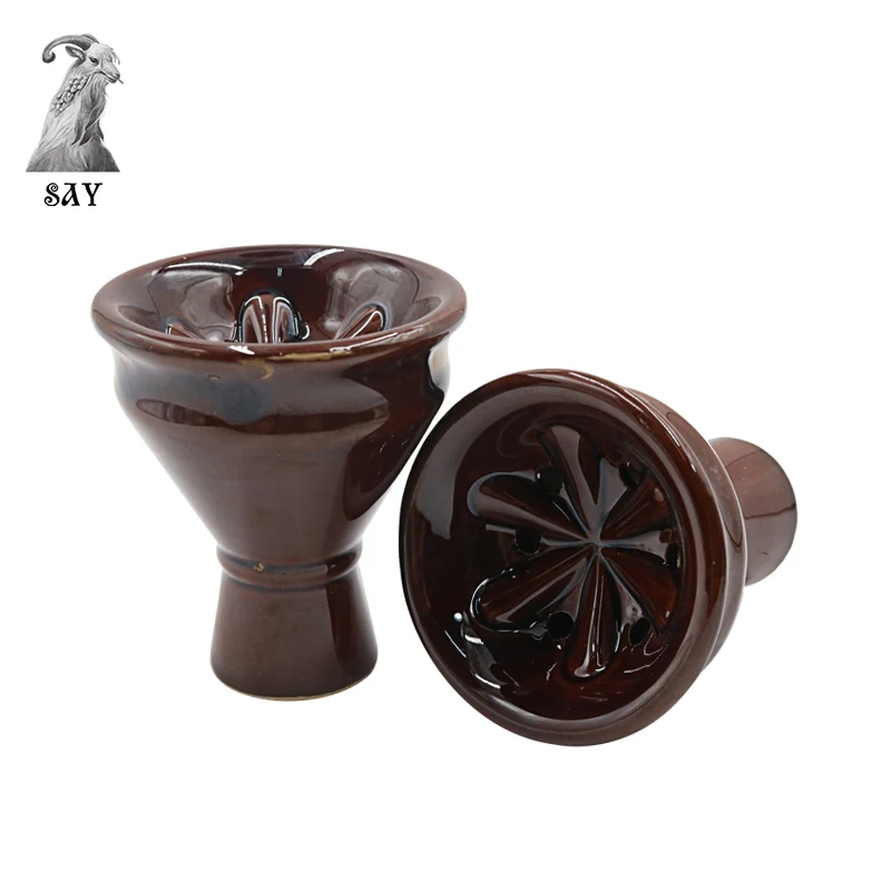 SY 1PC Ceramic Tobacco Bowl For Shisha Hookah Chicha Narguile Charcoal Holder Accessories Sheesha Smoking Accessories Cachimbas