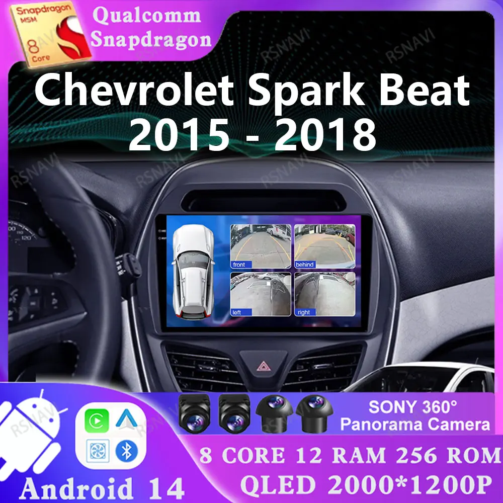 

Android 14 For Chevrolet Spark Beat 2015 - 2018 2 DIN 4G LTE GPS Stereo Qualcomm Navigation Multimedia DSP DVD AUTO Viedo Player