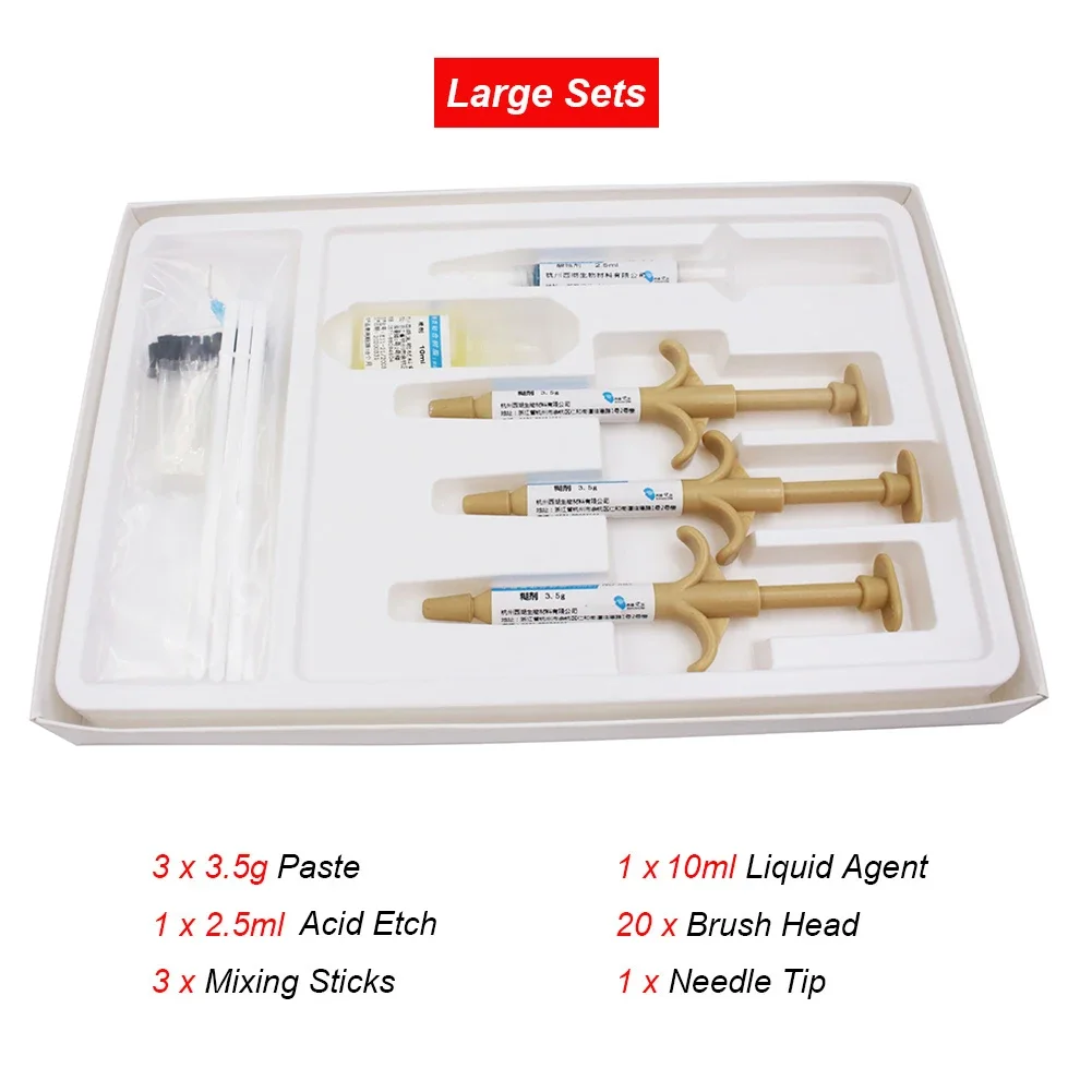 

Pro Dental Bracket Adhesive Set Orthodontic Teeth Enamel Bonding Glue Self Curing Resin Material Dentist Clinic Soft Gel Supply