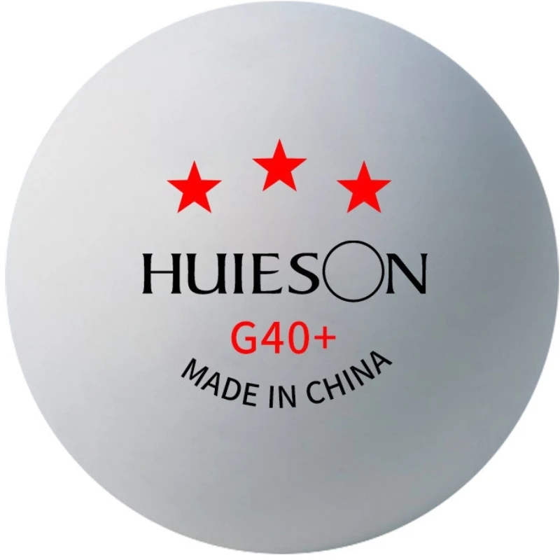 Huieson-pelotas de Ping-pong profesionales, de 3 estrellas Material polimérico, TTF, tenis de mesa estándar para competición, G40 +