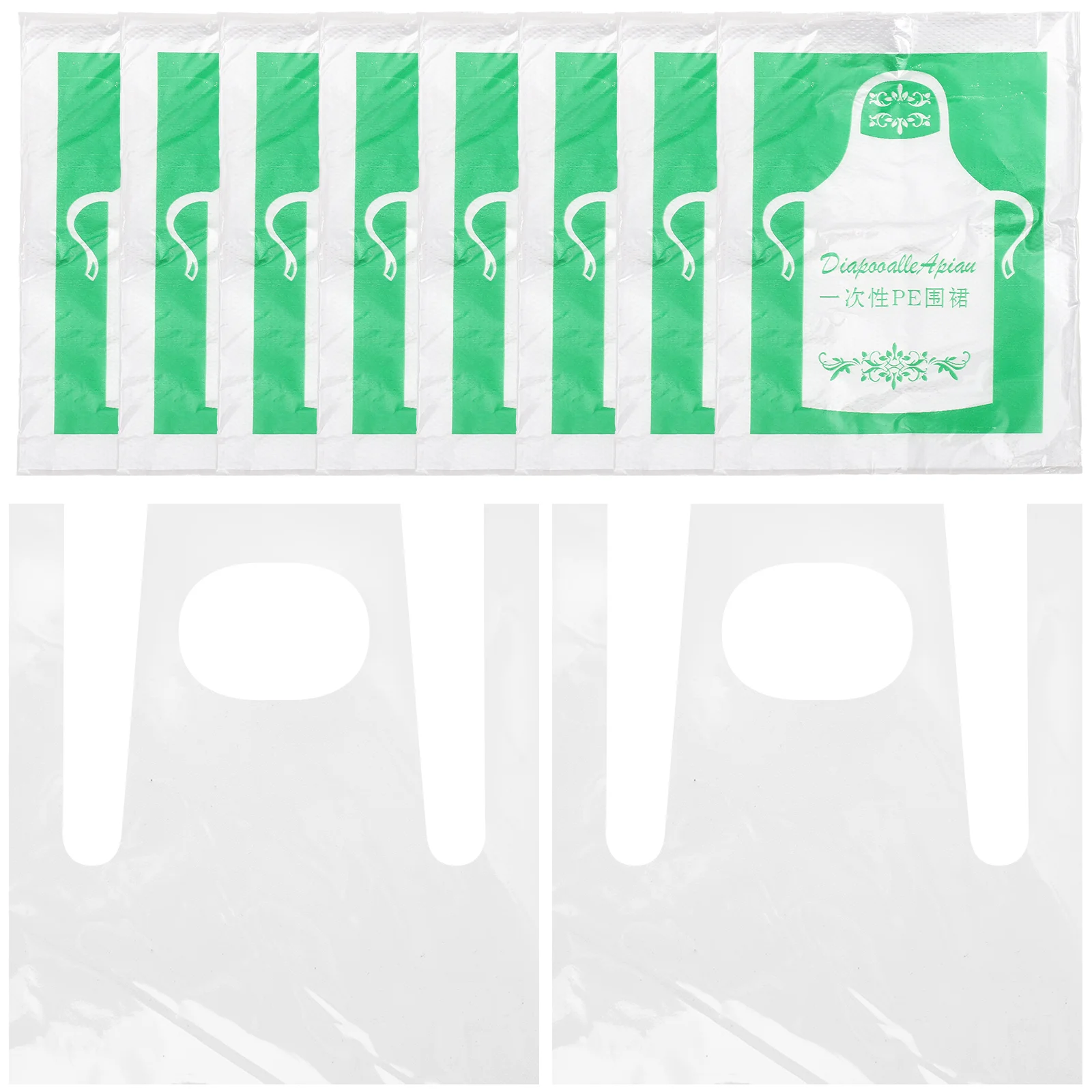 50 Pcs Apron Dust-proof and Oil-proof Toddlers Drawing Anti-greasy Nail Pe Painting