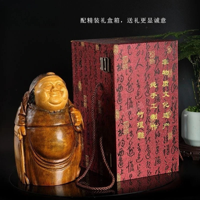 Ornament Home Furnishings Solid Bamboo Root Carving Tea Room Gifts Wenwan